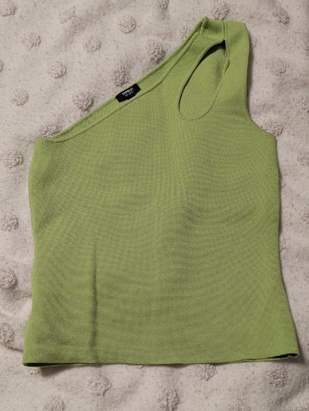 Express One Shoulder Bodycon Crop top